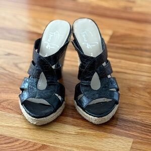 Franco Sarto wedge sandals, size 4-1/2